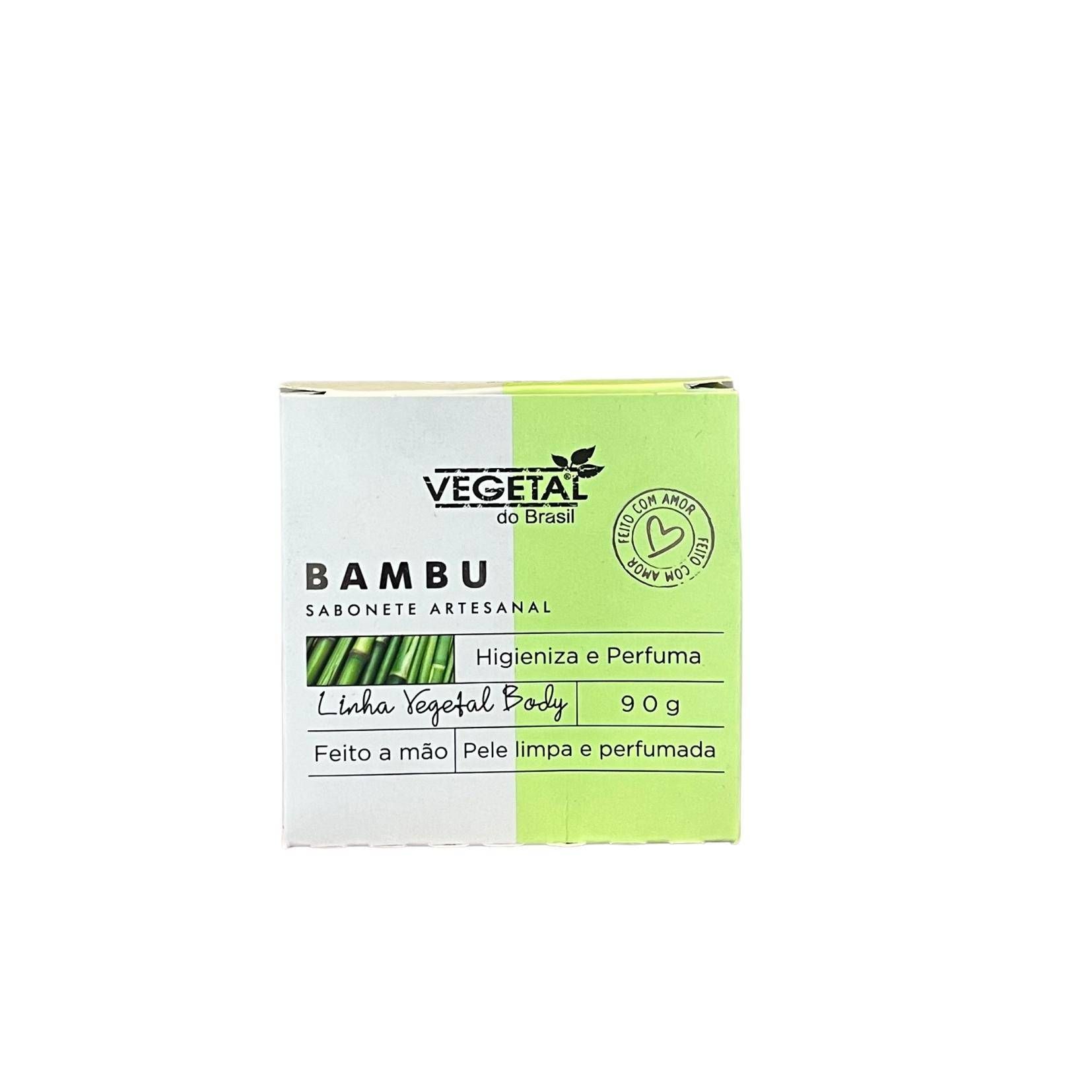 SABONETE ARTESANAL BAMBU- 90G- VEGETAL DO BRASIL