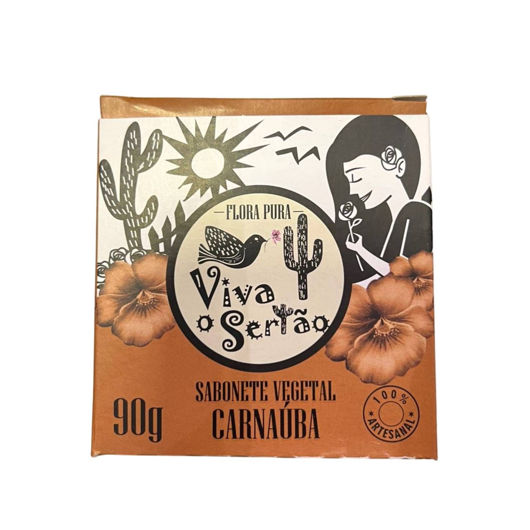 SABONETE ARTESANAL DE CARNAUBA 90G FLORA PURA