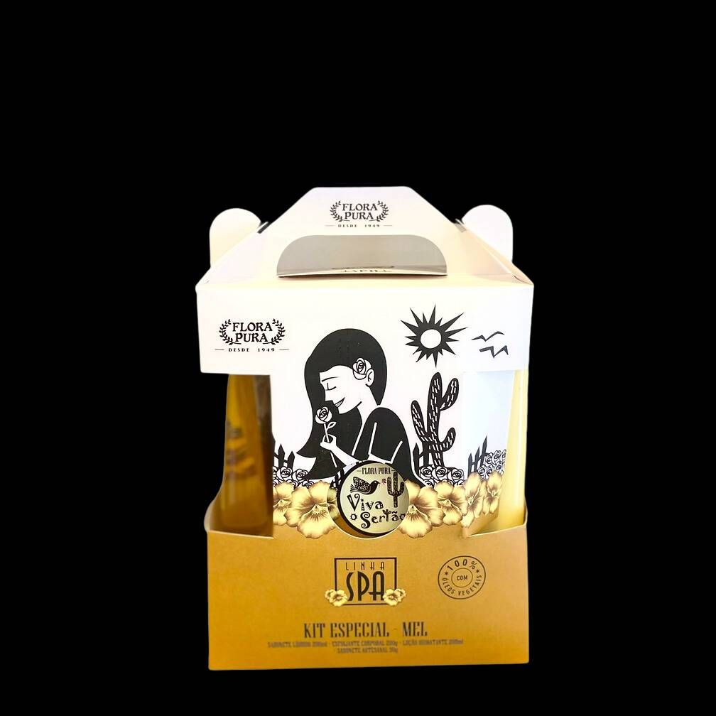 KIT ESPECIAL DE MEL LINHA SPA VIVA O SERTAO FLORA PURA