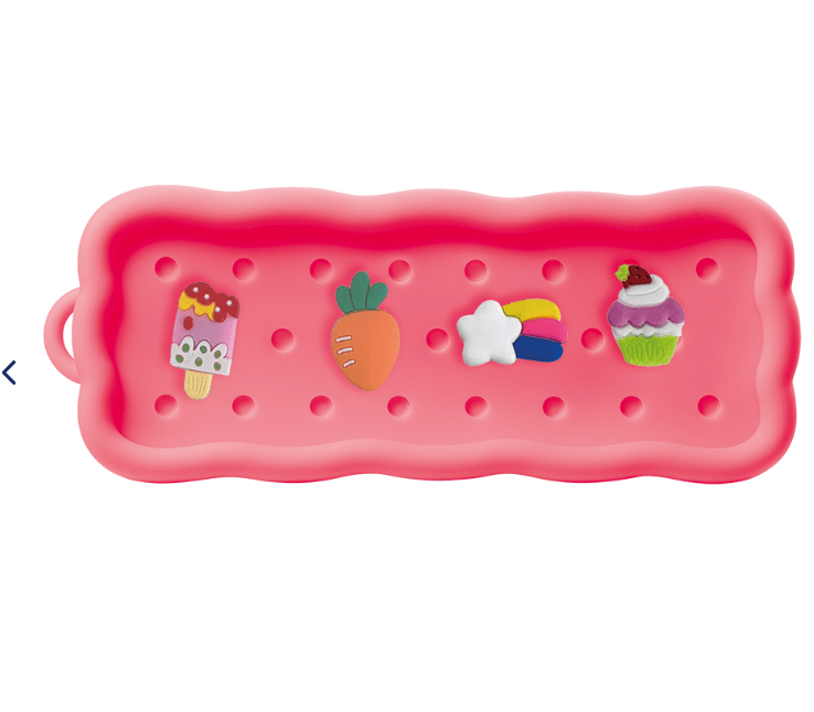 Estojo Picky Holic Charm Rosa - Em Silcone - Com 4 Pins - Tris
