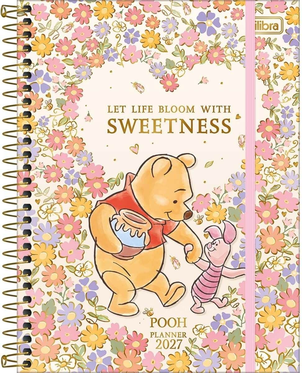 Planner Espiral 17,7 x 24 cm Pooh 2027 - Tilibra