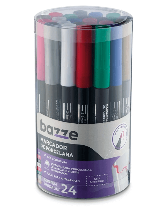 Marcador Porcelana Preto 1 Un - Bazze
