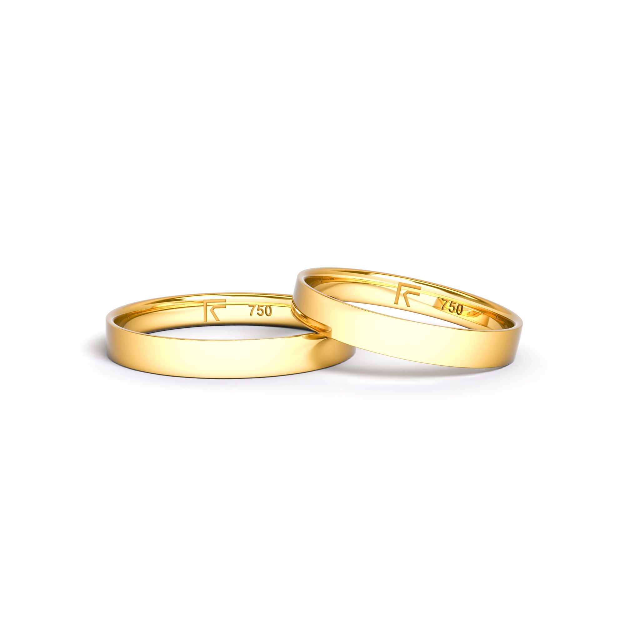 Aliança FR CLASSIC SLIM FLAT 3mm