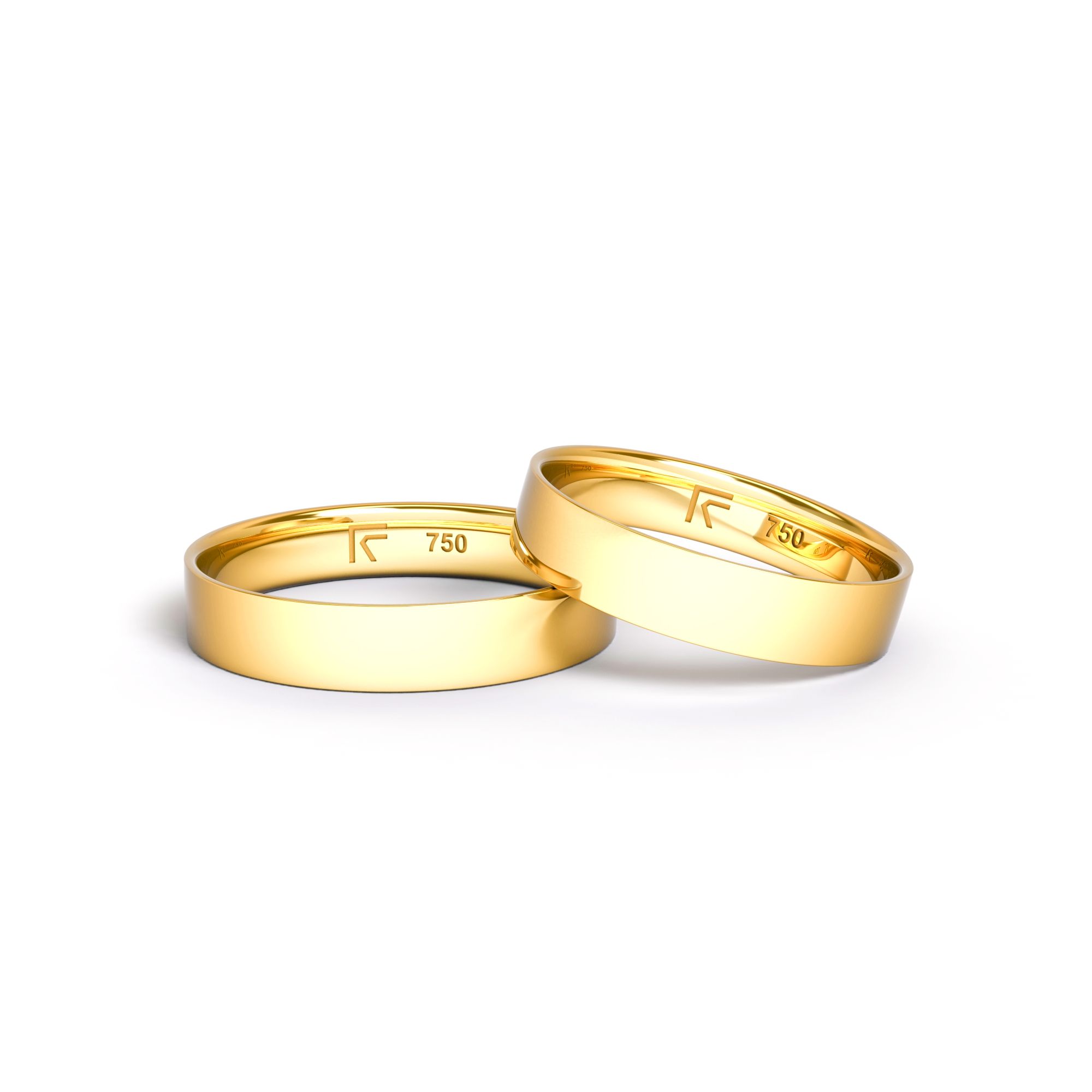 Aliança FR CLASSIC SLIM FLAT 4mm