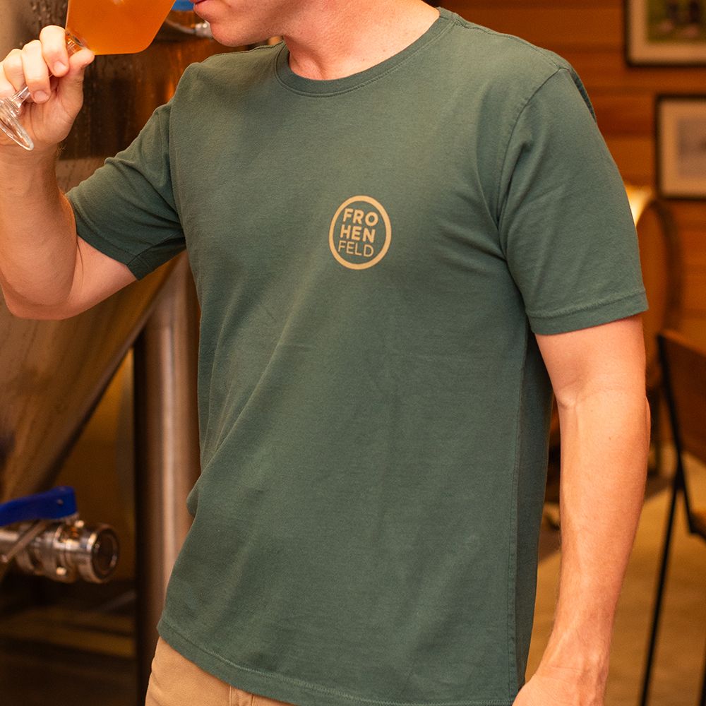 CAMISETA VERDE ESTONADA