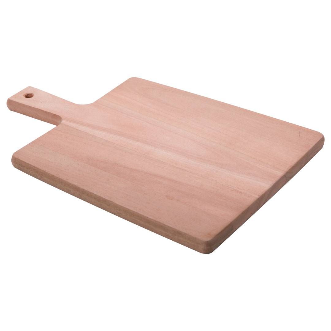 TÁBUA RETANGULAR TRAMONTINA CUT & TASTE  EM MADEIRA EUCALIPTO COM CABO E FURO 40x27 CM