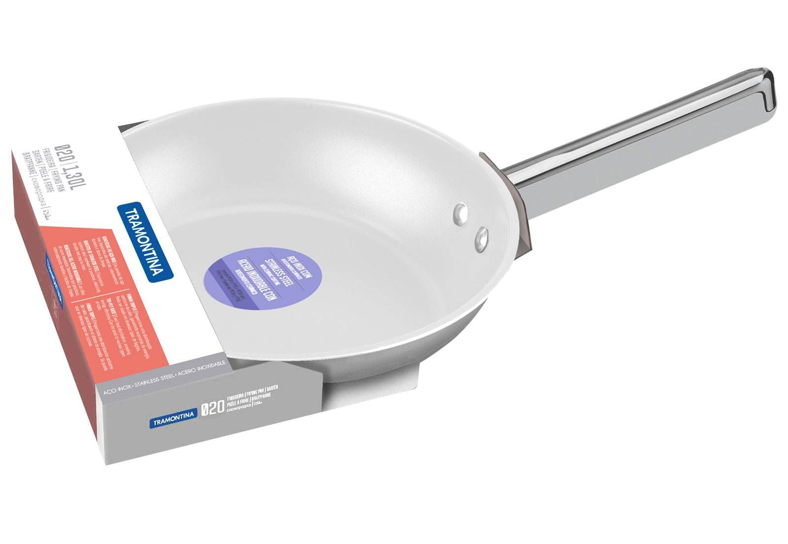 FRIGIDEIRA ANTIADERENTE CERAMICA INDUÇÃO TRAMONTINA 20CM