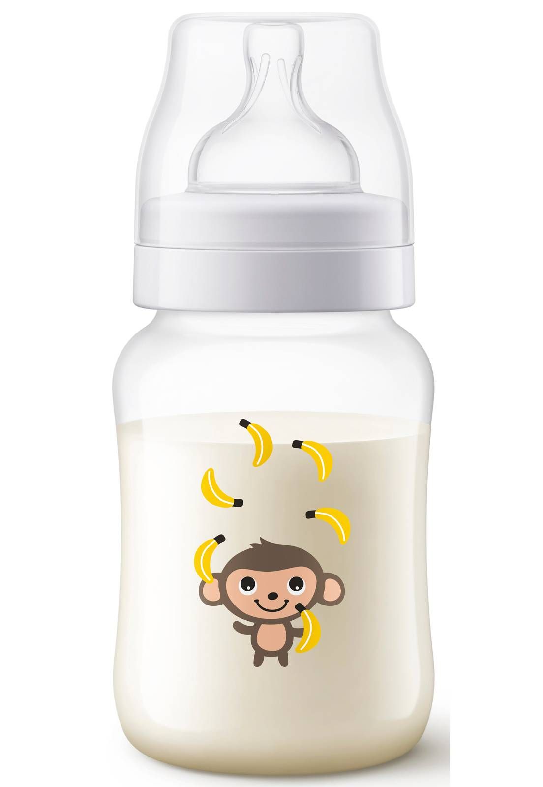 MAMADEIRA AVENT CLÁSSICA ANTI-CÓLICA 260ml - 0% BPA - MACACO - PHILIPS AVENT