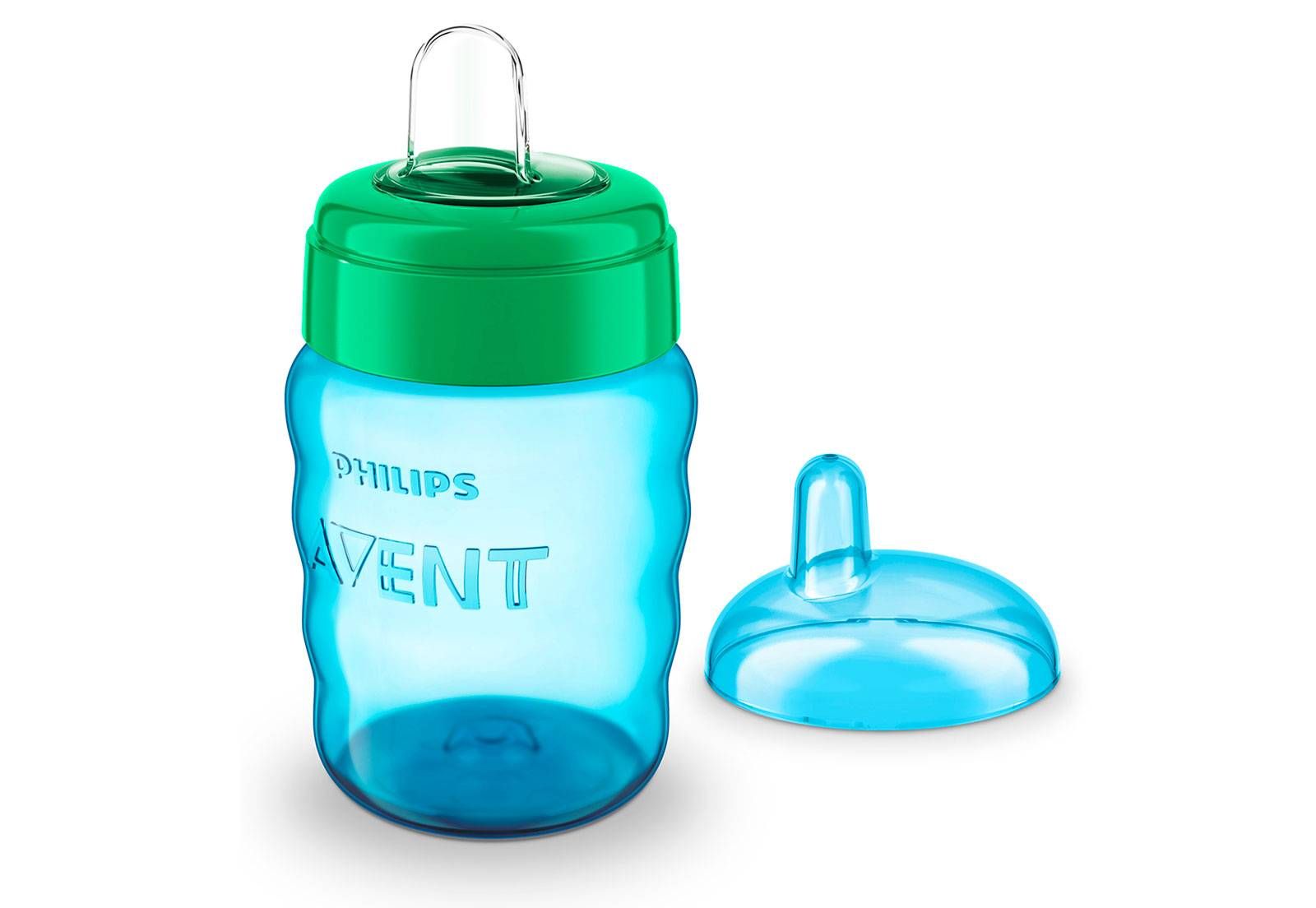 COPO TRANSIÇÃO EASY SIP C\/ BICO SILICONE 260ml - 0% BPA - 9m+ - MENINO - PHILIPS AVENT