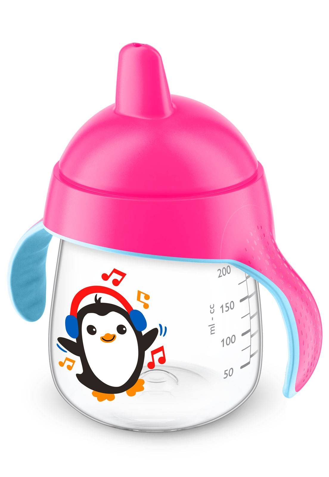 COPO PINGUIM AVENT DE TREINAMENTO 340ml - 0% BPA - 18m+ - ROSA - PHILIPS AVENT