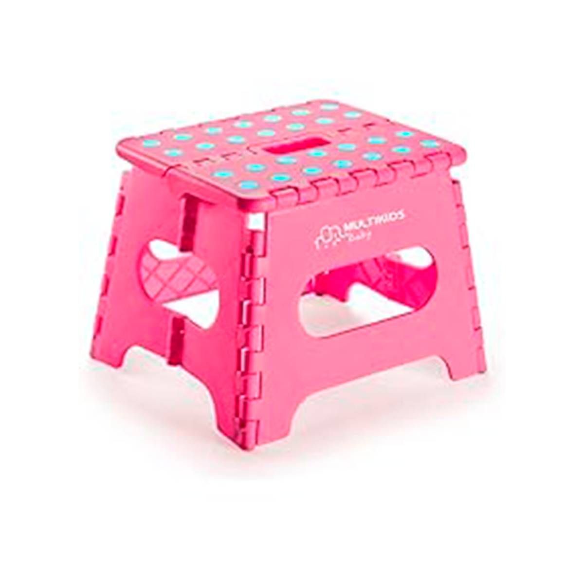 BANQUINHO MULTIUSO DOBRÁVEL FLOP ROSA MULTIKIDS BABY