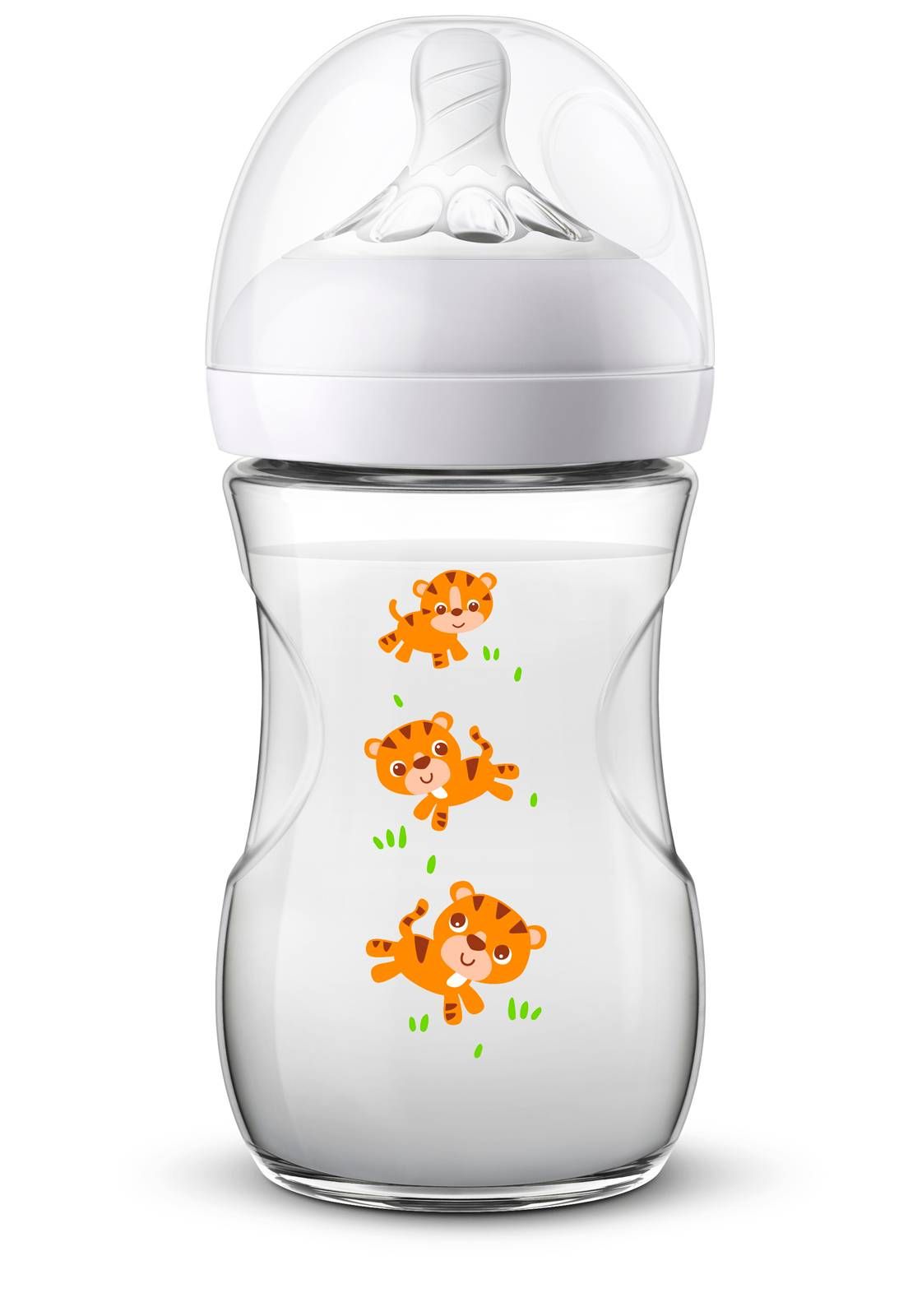 KIT 1 MAMADEIRA PETALA 260ML TIGRE+2 MAMADEIRA PETALA 330ML TRANSP.+ 1 ESTERILIZADOR AVENT