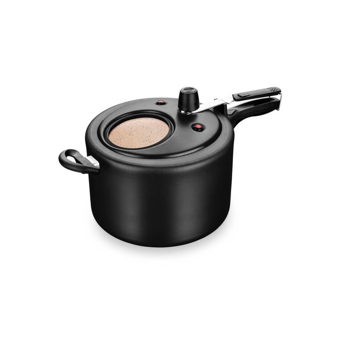PANELA DE PRESSAO VISOR SUPERIOR PRETO/BEGE FI 8,0L
