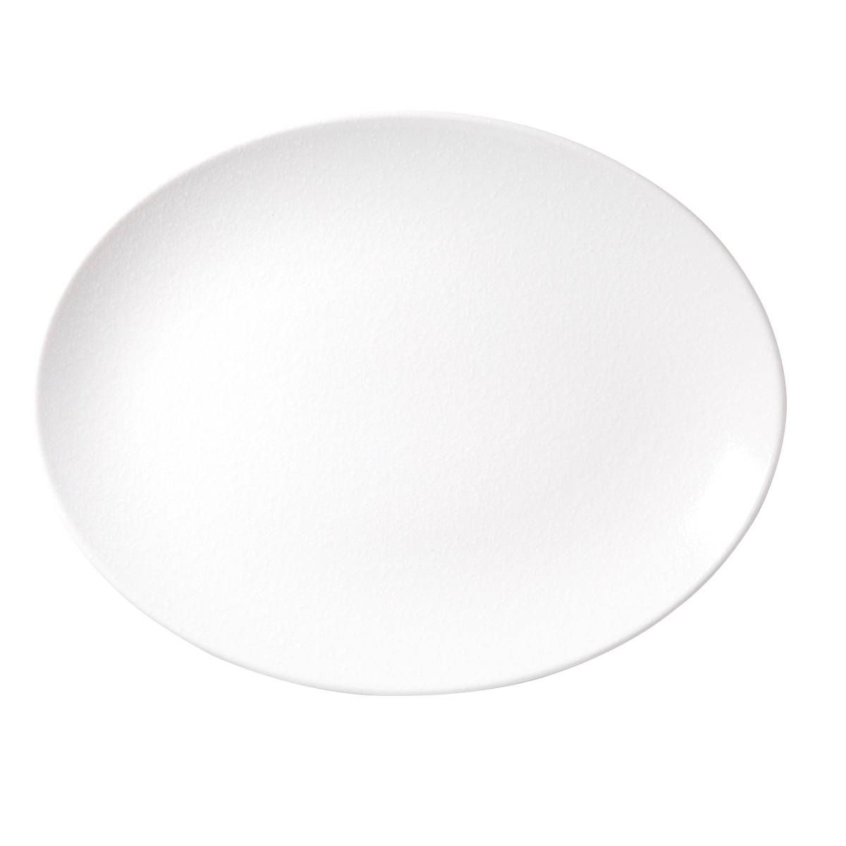 TRAVESSA OVAL QUARTZO EM PORCELANA JATEADA 40x29 CM TRAMONTINA