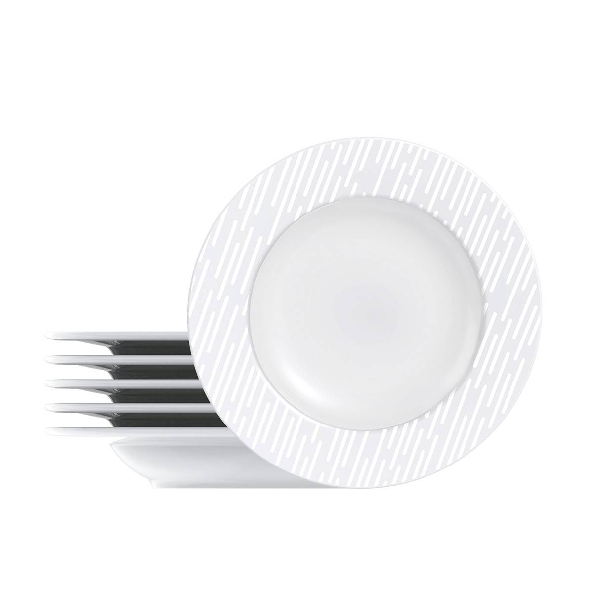 PRATO FUNDO EM PORCELANA DECORADA MARIE 23 CM TRAMONTINA