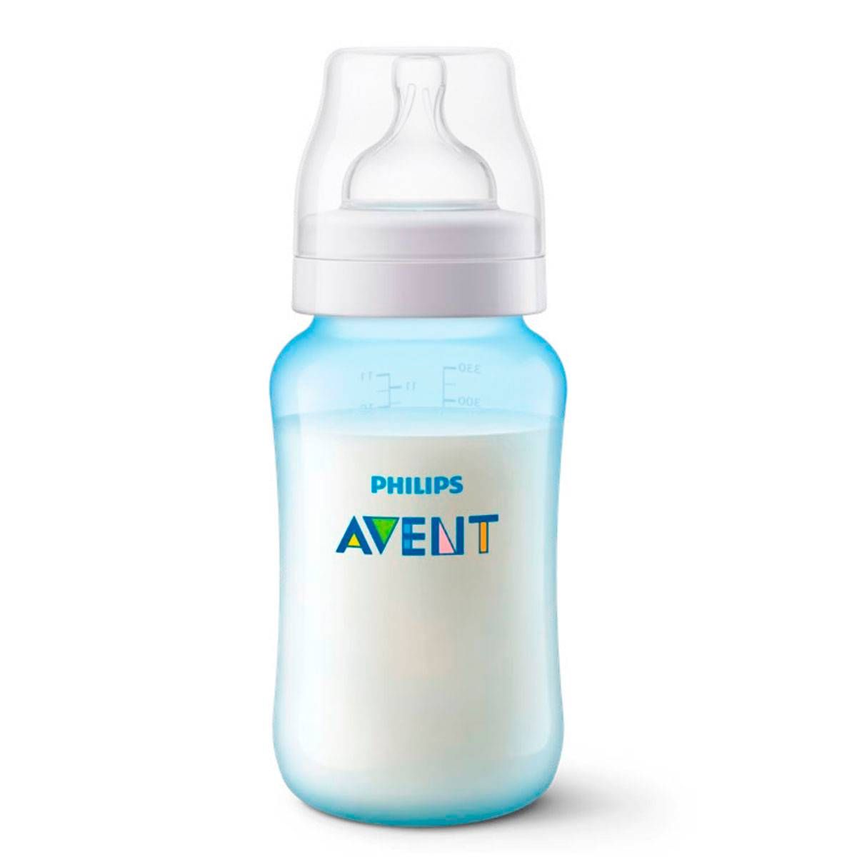 MAMADEIRA AVENT CLÁSSICA ANTI-CÓLICA 330ml - 0% BPA - AZUL - PHILIPS AVENT
