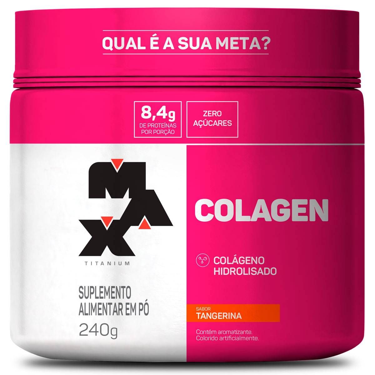 COLAGENO HIDROLISADO MAX TITANIUM 240G EM PÓ