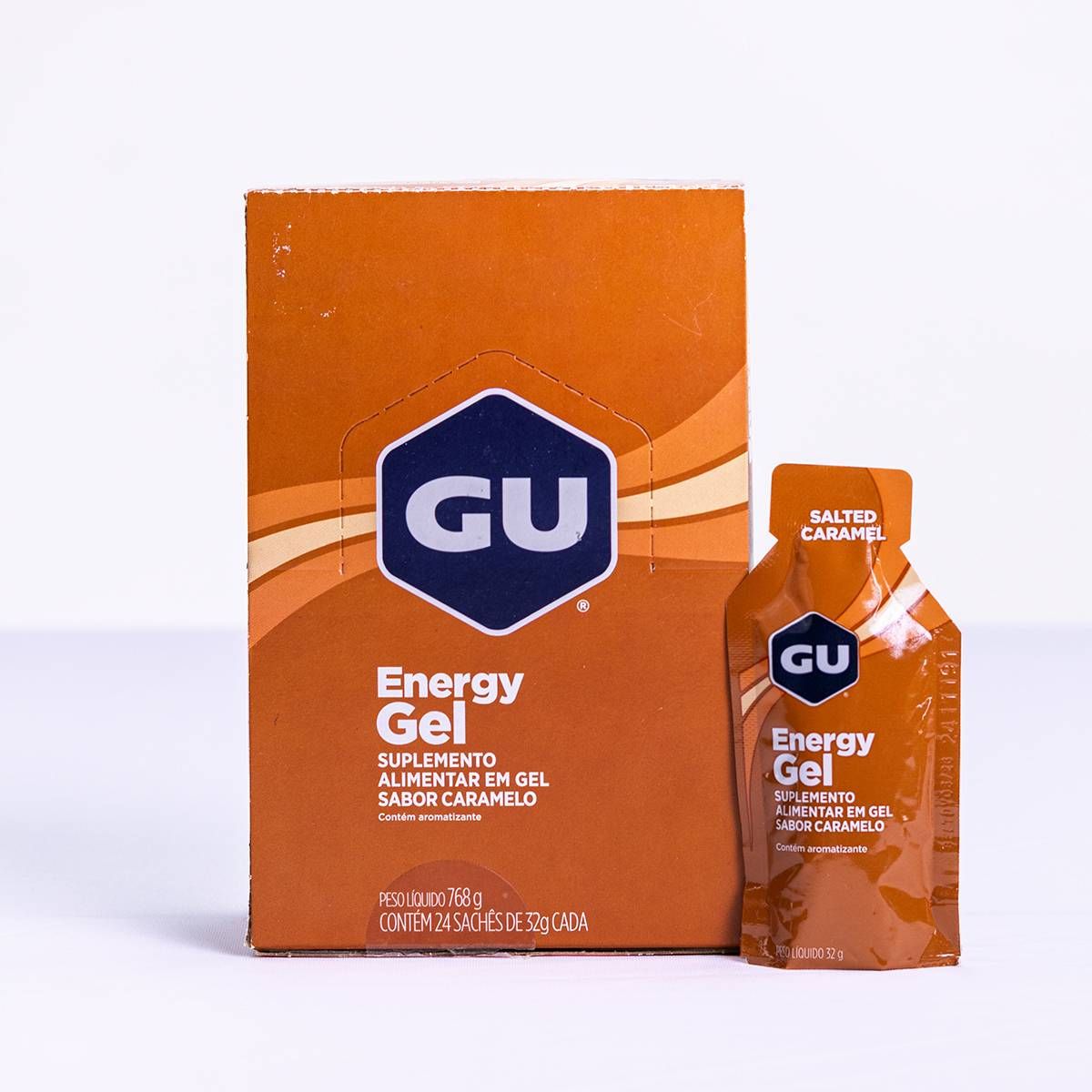 GU ENERGY GEL CARAMELO CX COM 24 SACHES