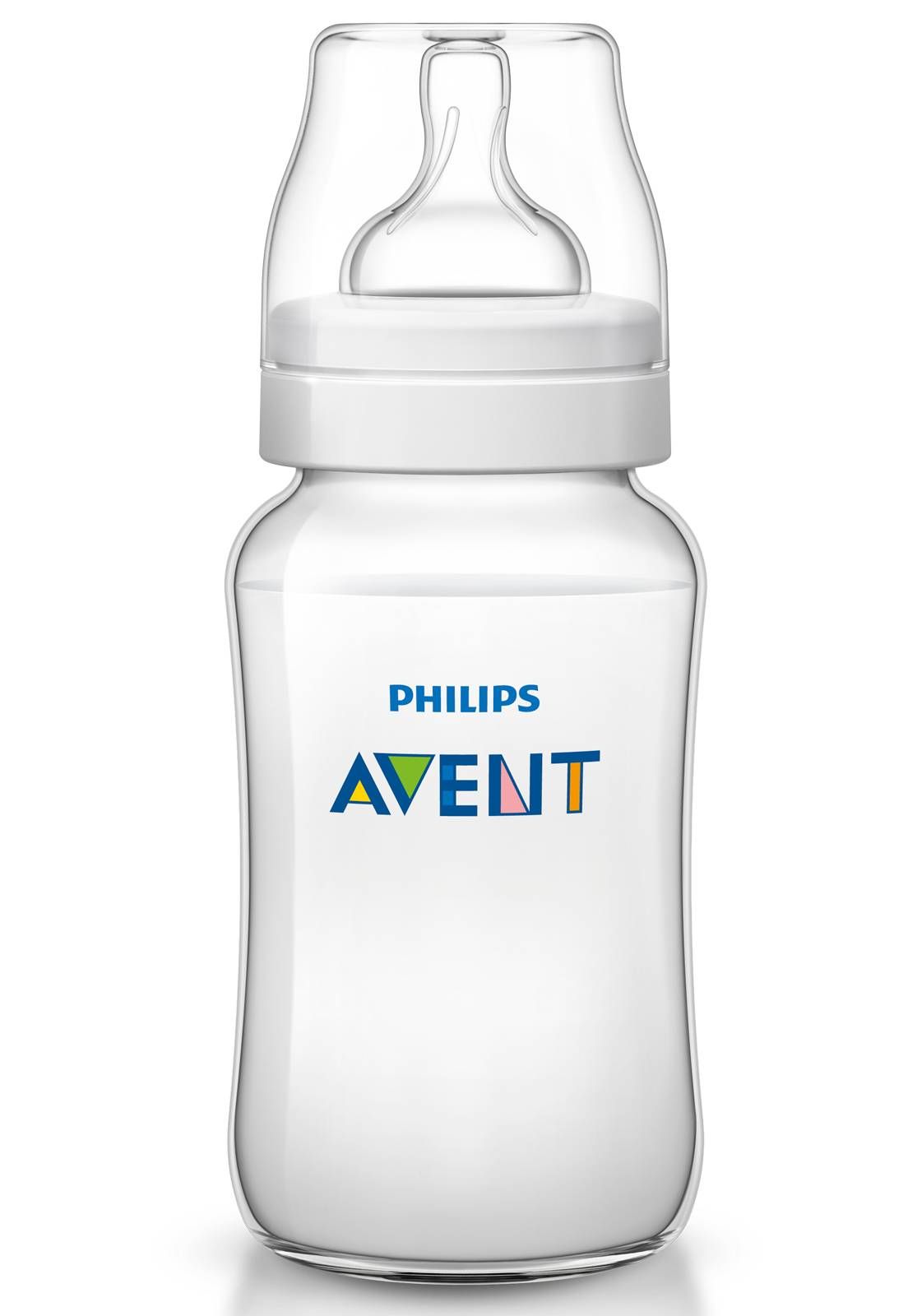 MAMADEIRA AVENT CLÁSSICA ANTI-CÓLICA 330ml - 0% BPA - TRANSP. - PHILIPS AVENT