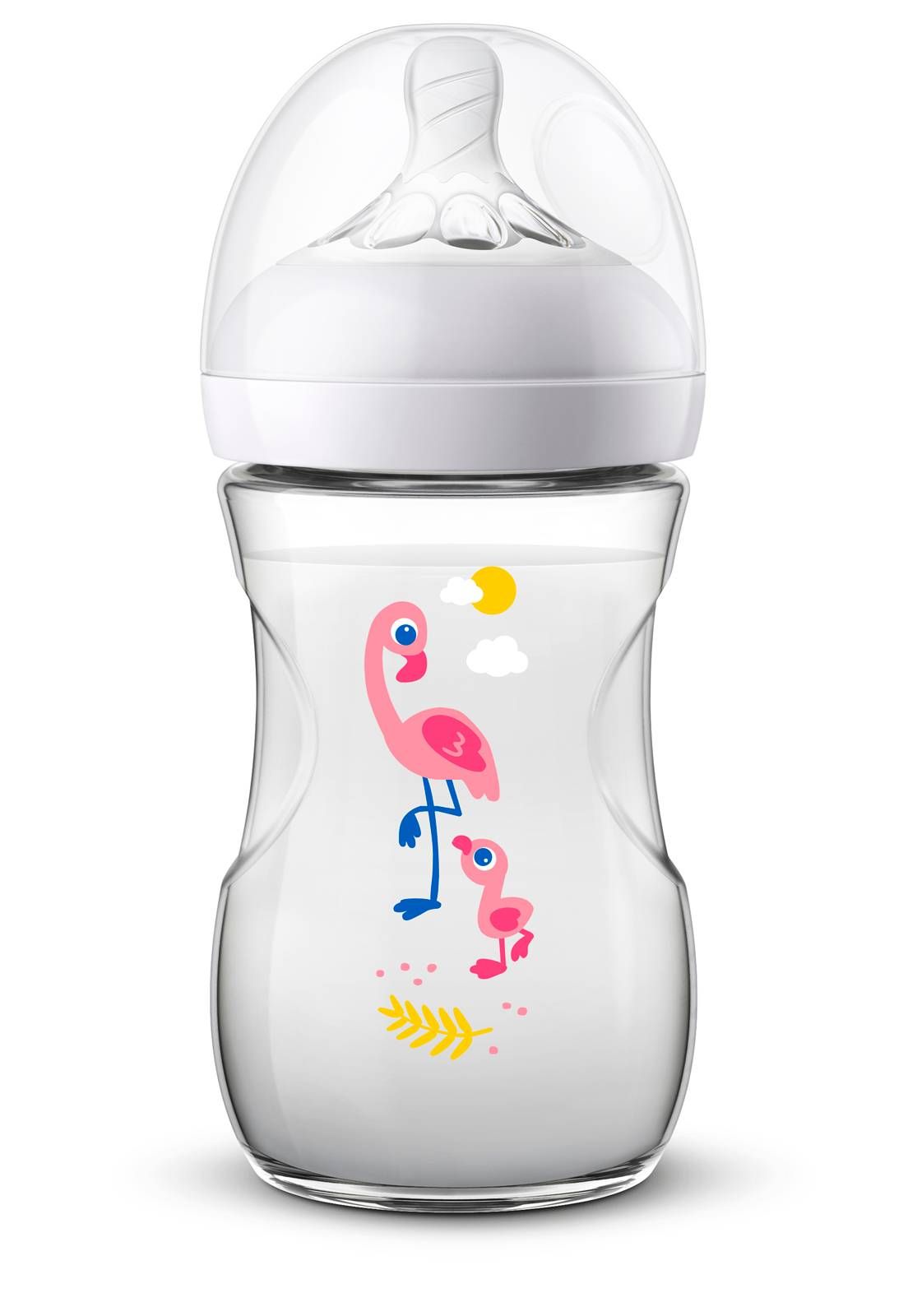 MAMADEIRA AVENT PÉTALA ANTI-CÓLICA 260 ml - 0% BPA - FLAMINGO - PHILIPS AVENT