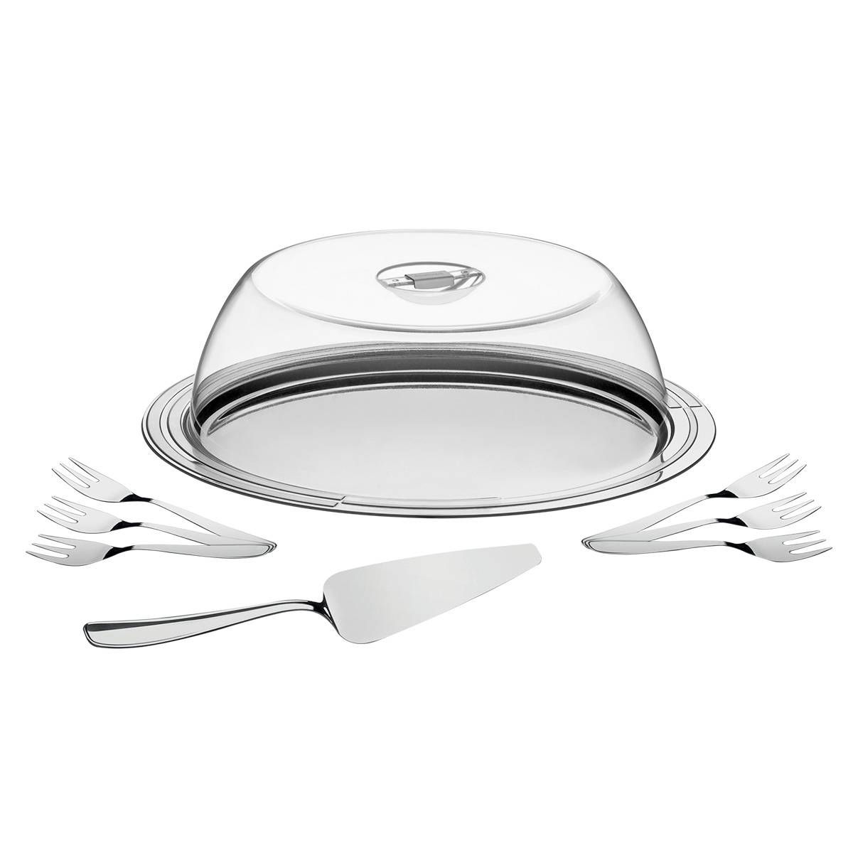 JOGO AÇO INOX PARA TORTA TRAMONTINA 9 PÇS CICLO