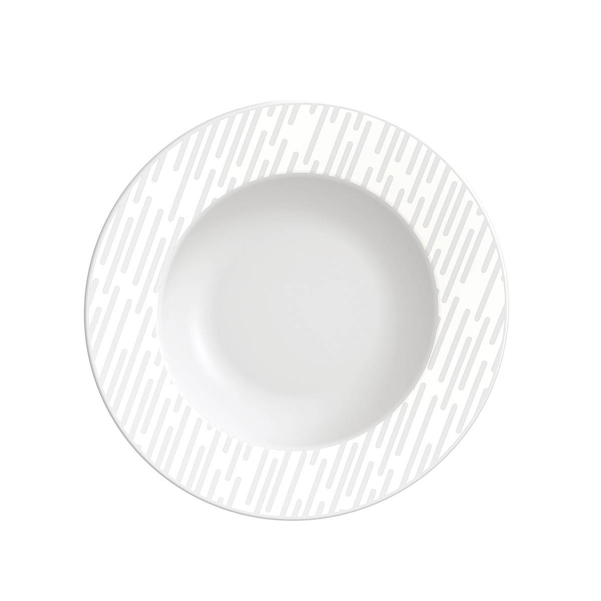 PRATO DE SOBREMESA MARIE EM PORCELANA DECORADA 21 CM TRAMONTINA