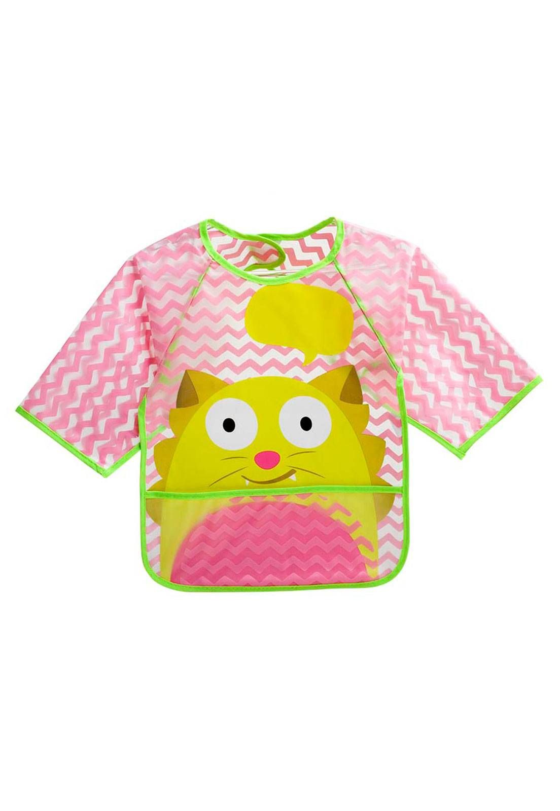 BABADOR MANGA LONGA IMPERMEÁVEL GATO MULTIKIDS - BB340