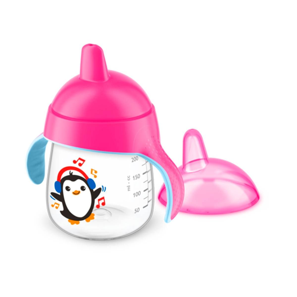COPO PINGUIM AVENT DE TREINAMENTO 260ml - 0% BPA - 12m+ - ROSA - PHILIPS AVENT
