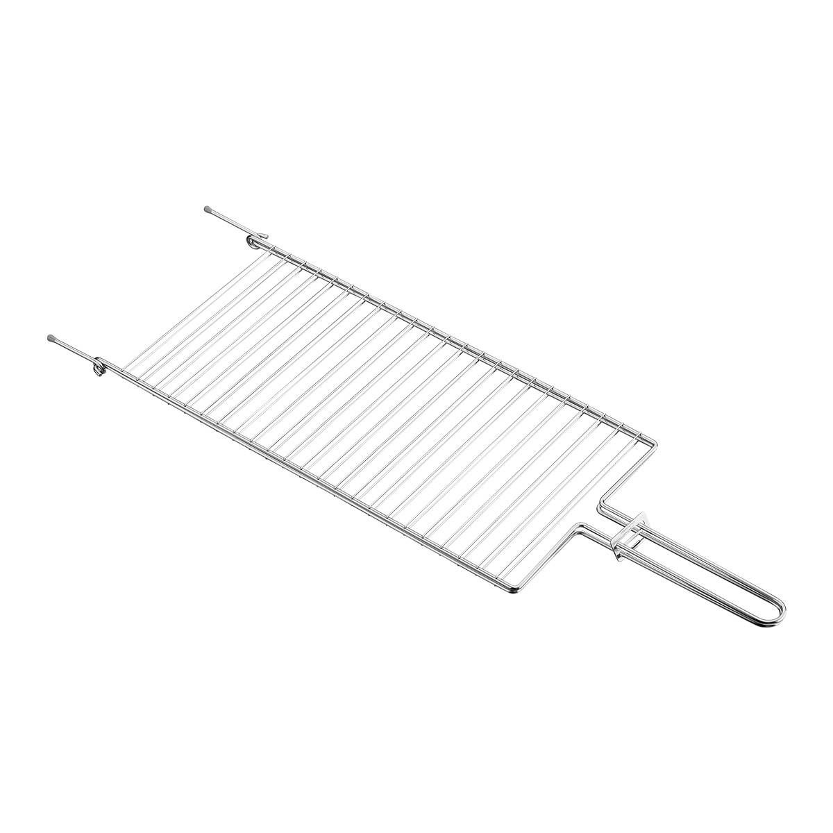 GRELHA PLANA  PARA CHURRASCO EM  AÇO INOX  56 x 18,5 CM TRAMONTINA