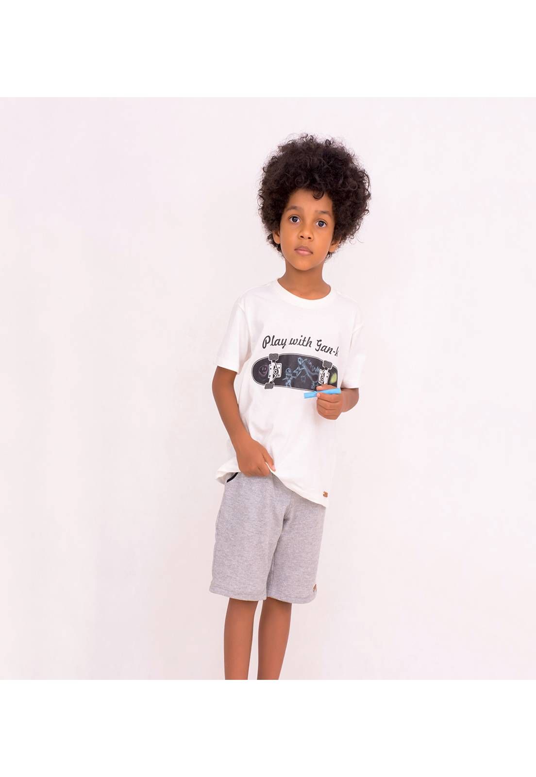 Camiseta Infantil Masculina GAN-K Lousa