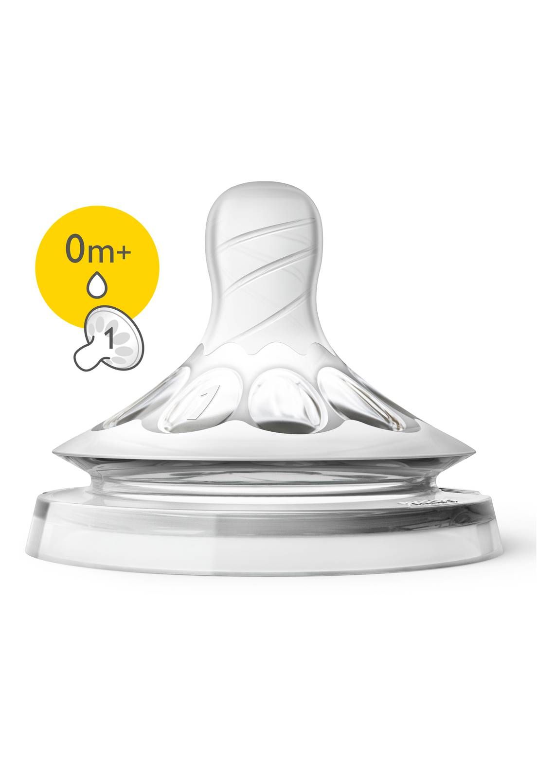 BICO MAMADEIRA AVENT PÉTALA Nº 1 - 0m + - 2 UNID. EM SILICONE 0% BPA - PHILIPS AVENT