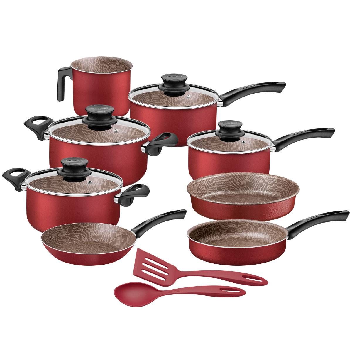 CONJUNTO PANELA ANTIADERENTE TRAMONTINA JOGO KIT 10P C TAMPA