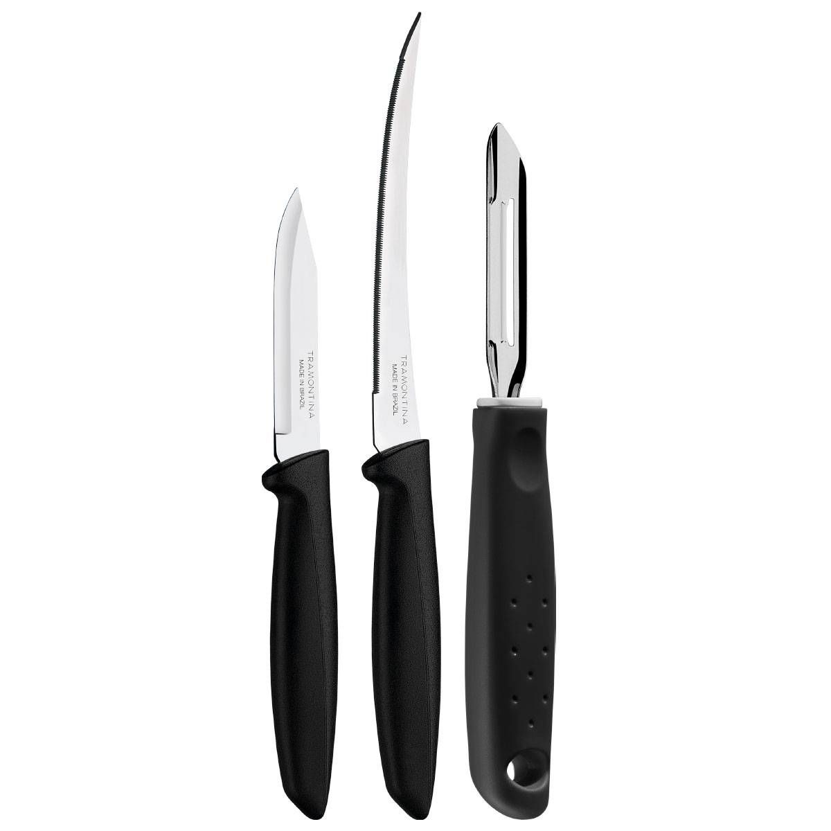 JOGO FACAS TRAMONTINA KIT CONJUNTO FACA COZINHA CHURRASCO