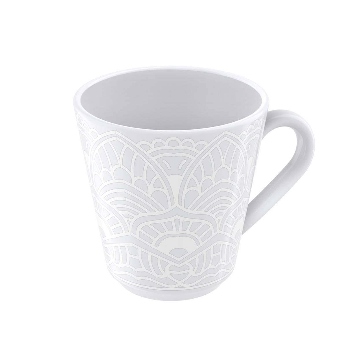 XÍCARA CAFÉ EM PORCELANA DECORADA ALÍCIA 70 CM TRAMONTINA