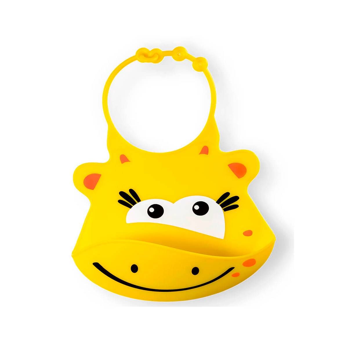 BABADOR DE SILICONE GIRAFA AMARELA MULTIKIDS - BB043