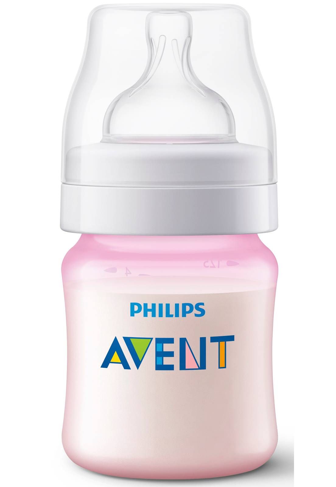 MAMADEIRA AVENT CLÁSSICA ANTI-CÓLICA 125ml - 0% BPA - ROSA - PHILIPS AVENT