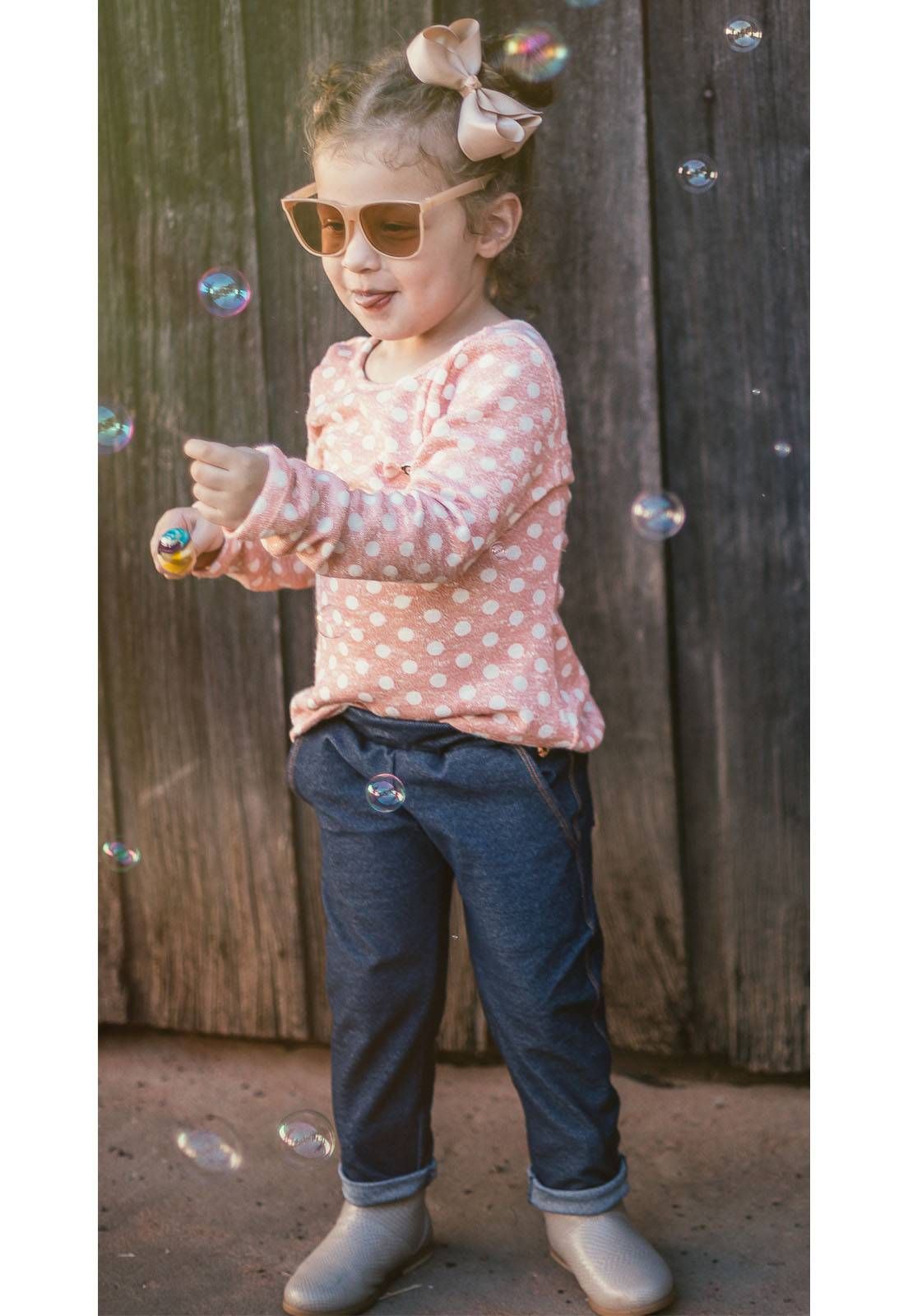 Conjunto Infantil Feminino Inverno GAN-K Calça + Blusa