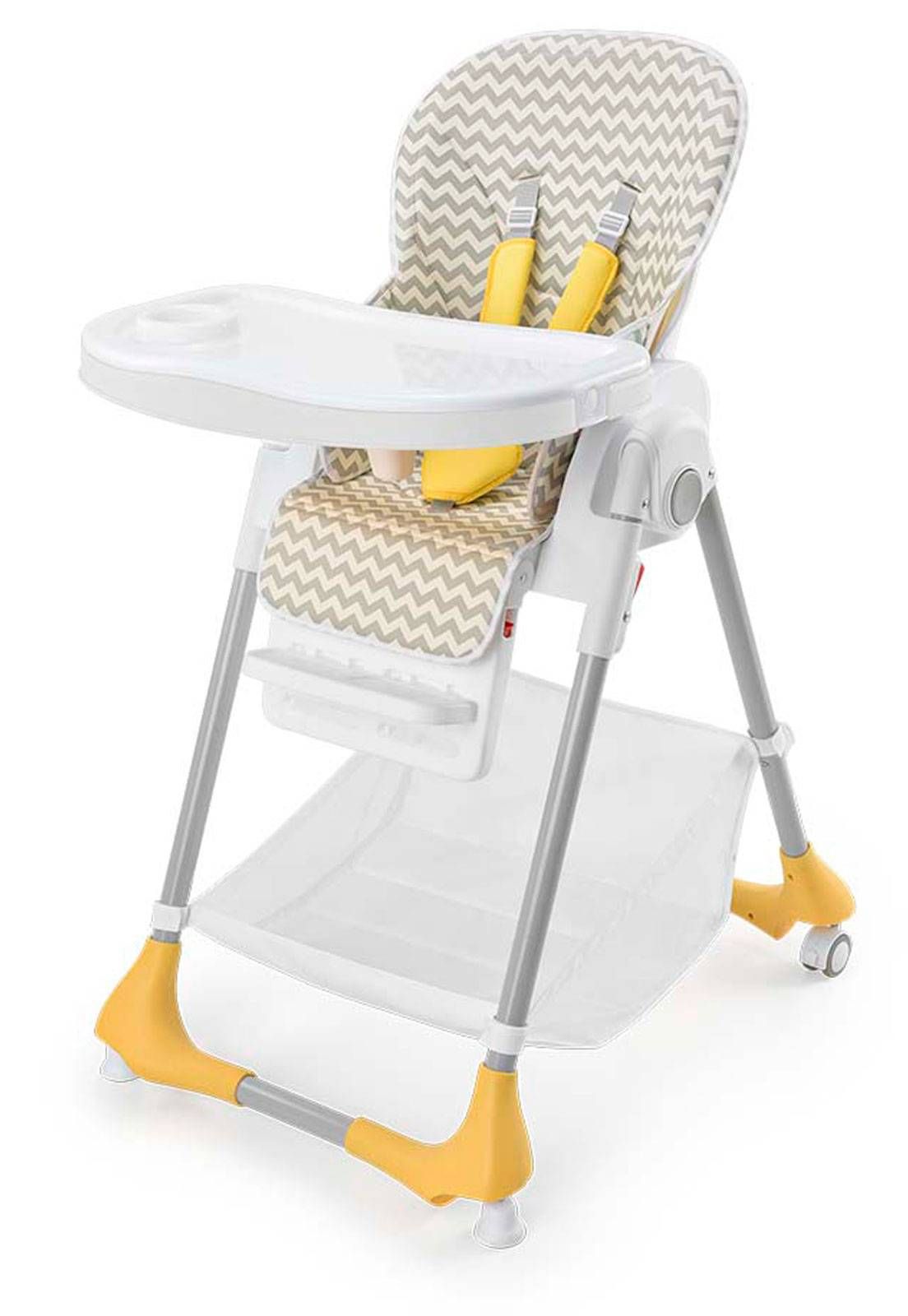 CADEIRA ALTA ALIMENTAÇÃO BEBÊ GOURMET AMARELA MULTIKIDS-BB606