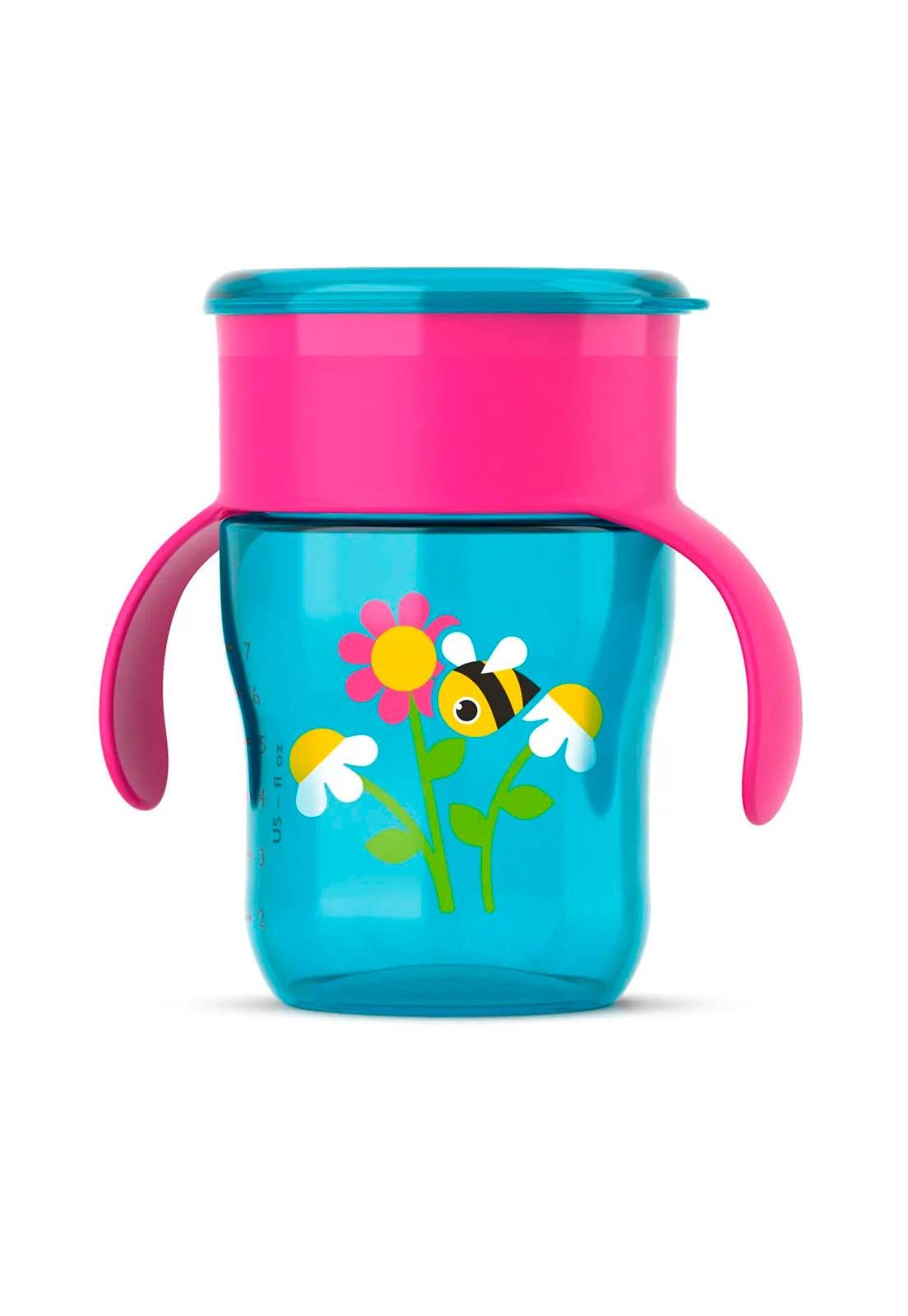 COPO NATURAL AVENT 260ml - CORES - 9m + - 0% BPA - PHILIPS AVENT