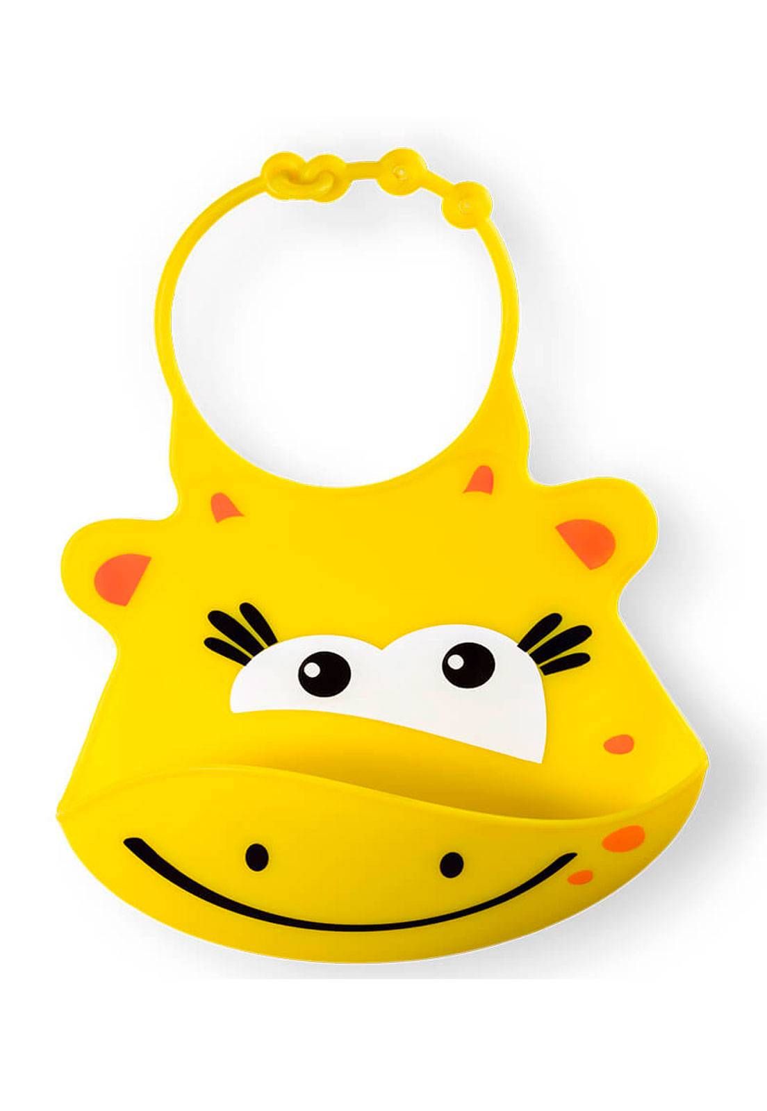 BABADOR DE SILICONE GIRAFA AMARELA MULTIKIDS - BB043