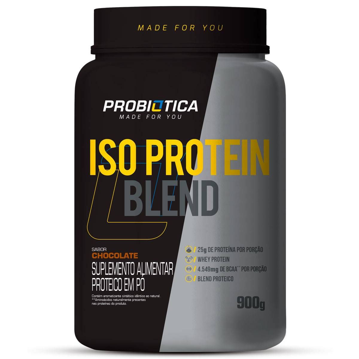 WHEY ISO PROTEIN BLEND CHOCOLATE POTE 900G - PROBIOTICA
