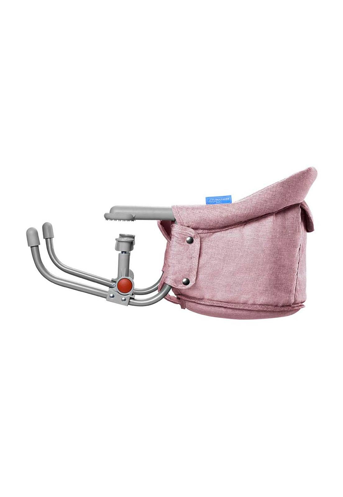 CADEIRA DE ALIMENTAÇÃO BEBÊ PORTÁTIL ENCAIXE DE MESA ROSA MULTIKIDS - BB613
