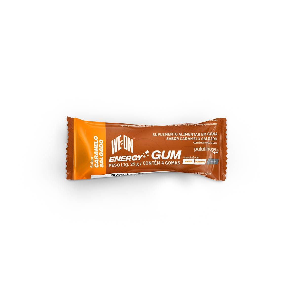 ENERGY GUM + PALATINOSE CARAMELO SALGADO CX COM 12 SACHES