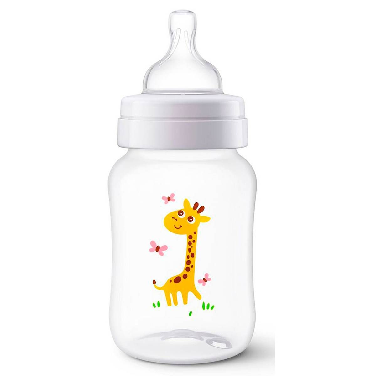 MAMADEIRA AVENT CLÁSSICA ANTI-CÓLICA 260ml - 0% BPA - GIRAFA - PHILIPS AVENT
