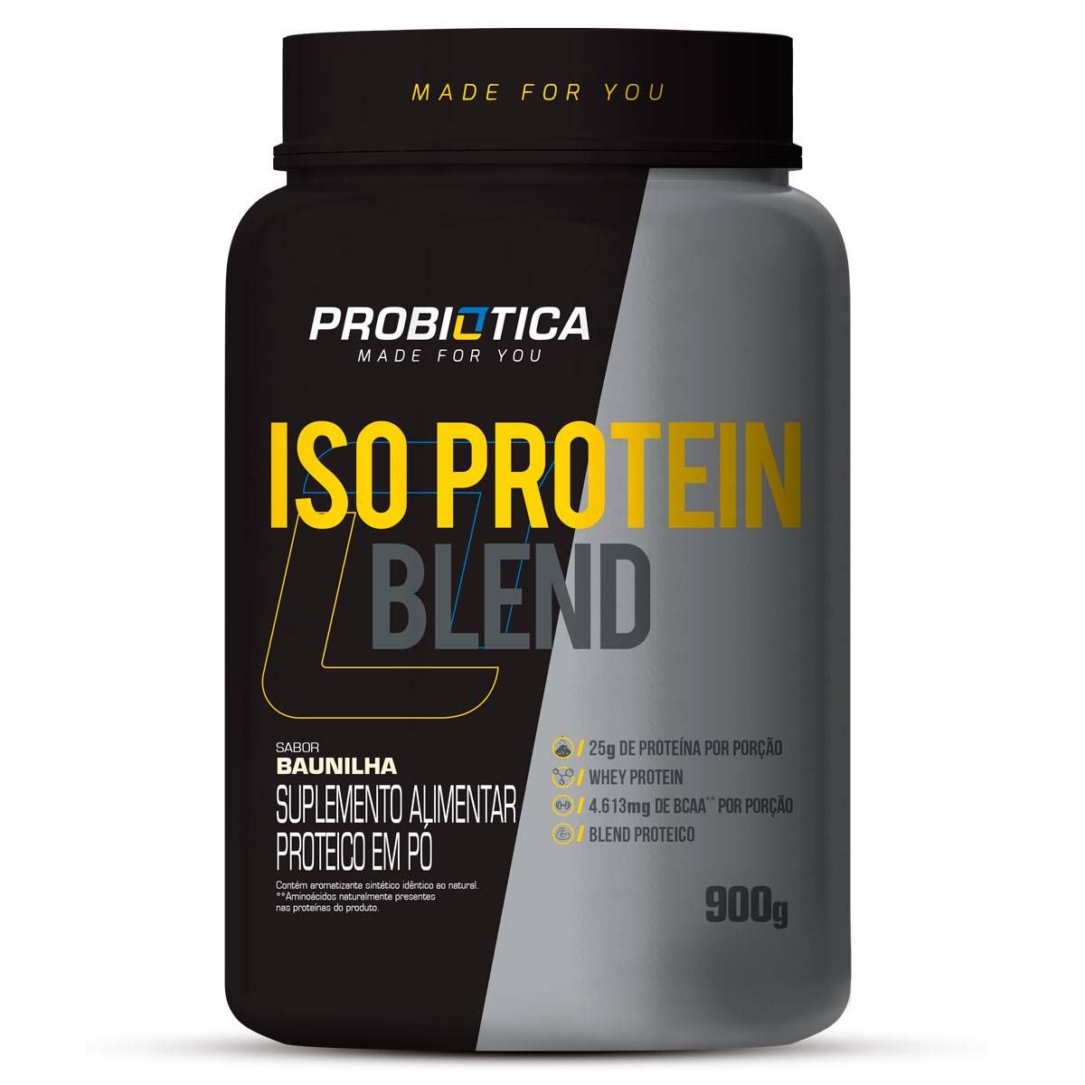 WHEY ISO PROTEIN BLEND BAUNILHA  POTE 900G - PROBIOTICA