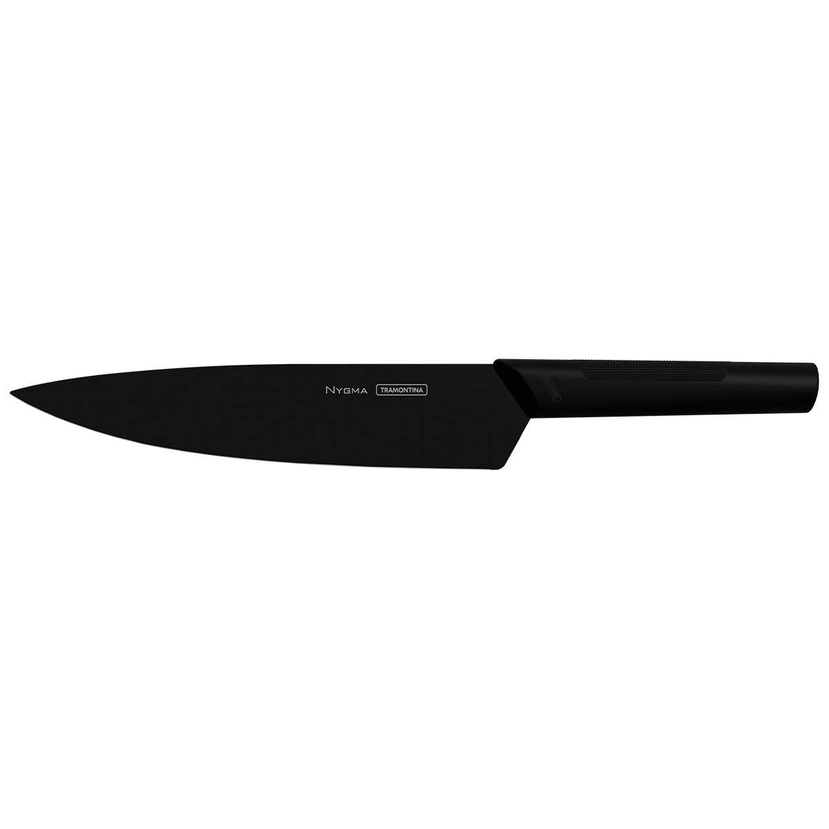 FACA CHEF 8 NYGMA PRETO - LAMINA AÇO INOX PINTADO E CABO POLIPROPILENO