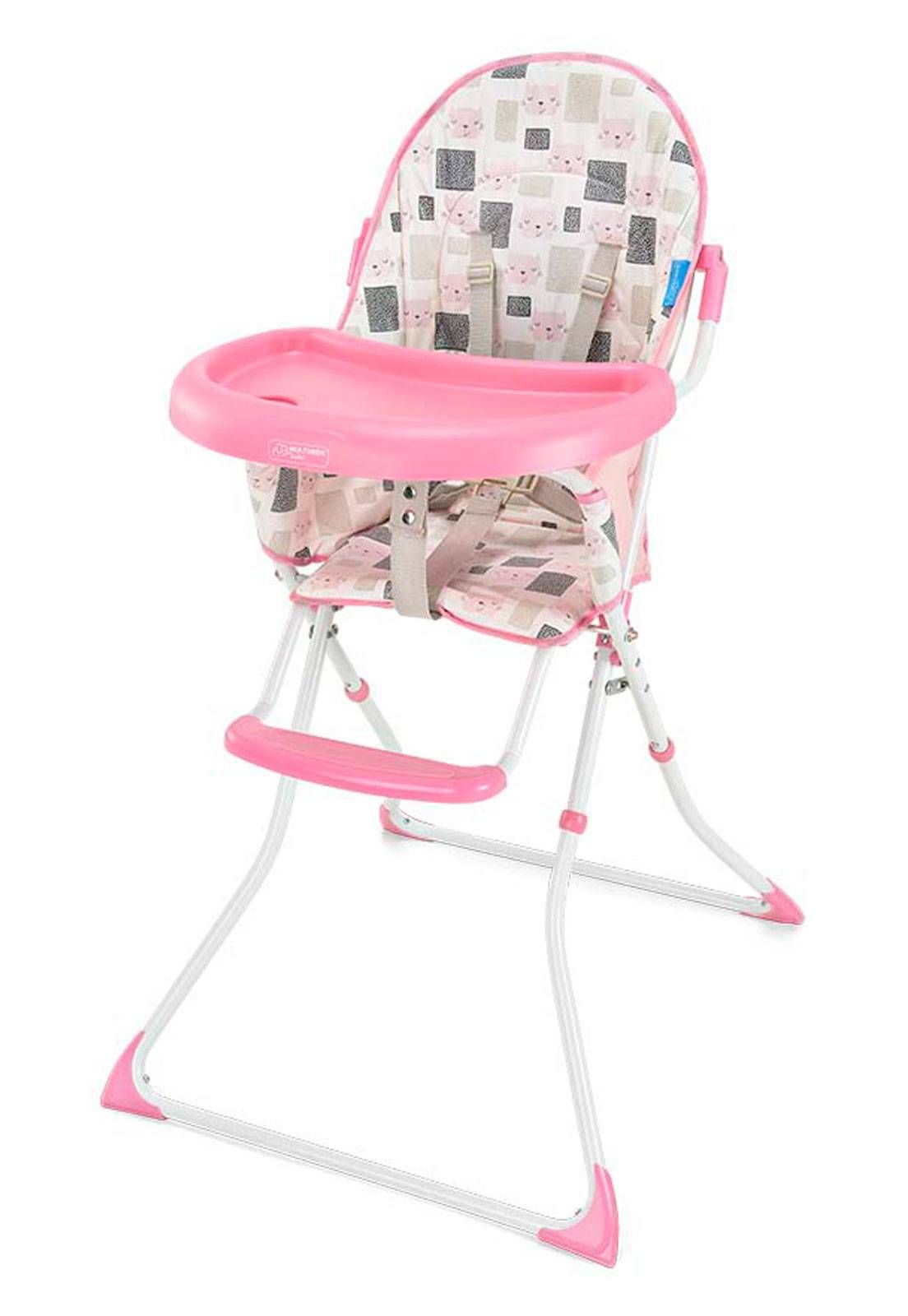 CADEIRA ALTA ALIMENTAÇÃO REFEIÇÃO BEBÊ ROSA MULTIKIDS-BB610