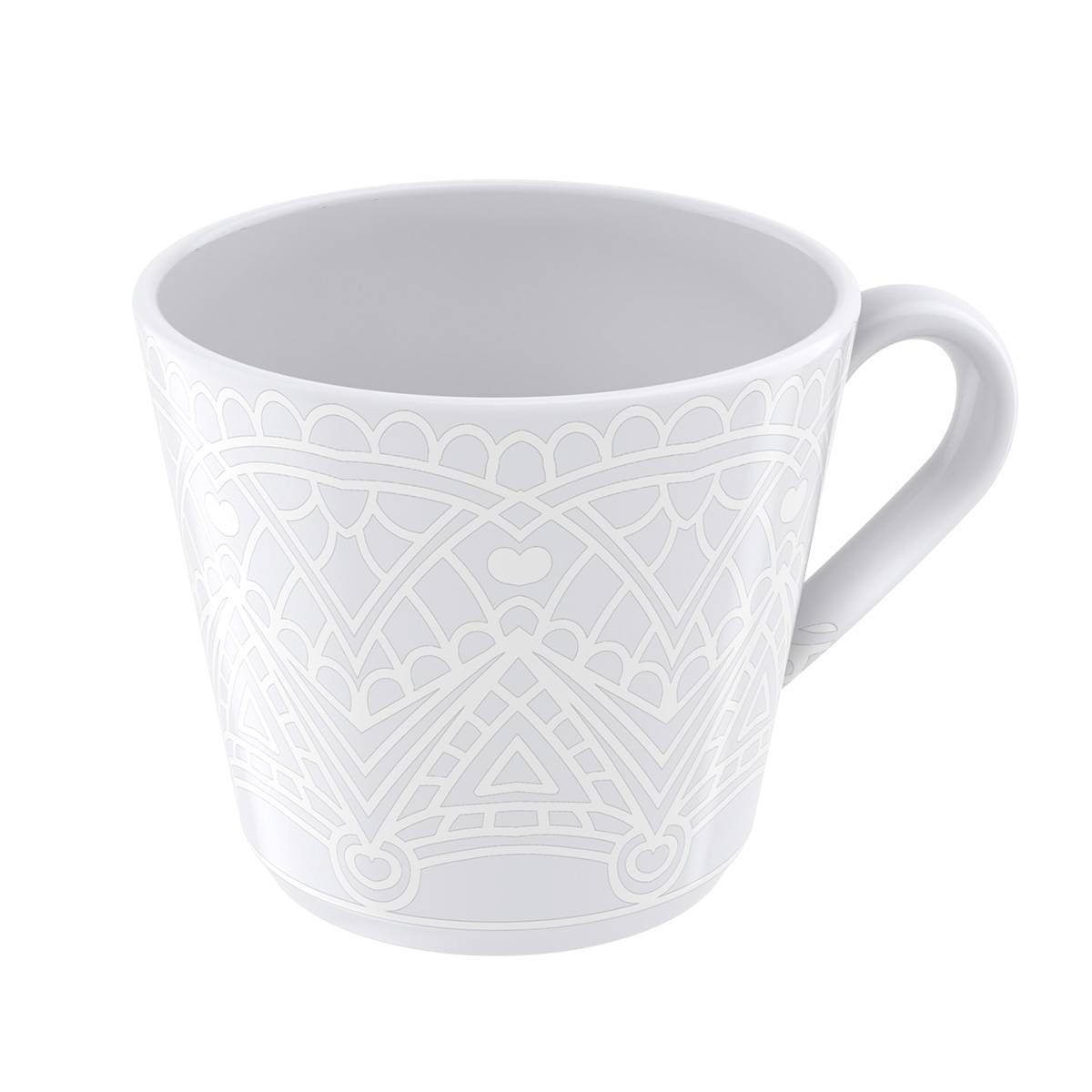 XÍCARA CHÁ EM PORCELANA DECORADA ALÍCIA 185 ML TRAMONTINA