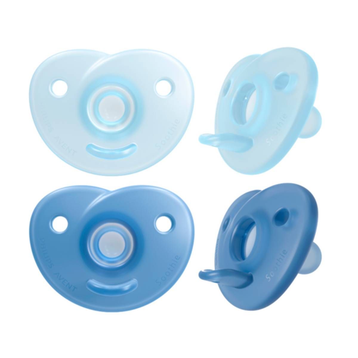 KIT 2 CHUPETAS AVENT SOOTHIE URSINHO 0% BPA - 0-6 MESES - AZUL - PHILIPS AVENT