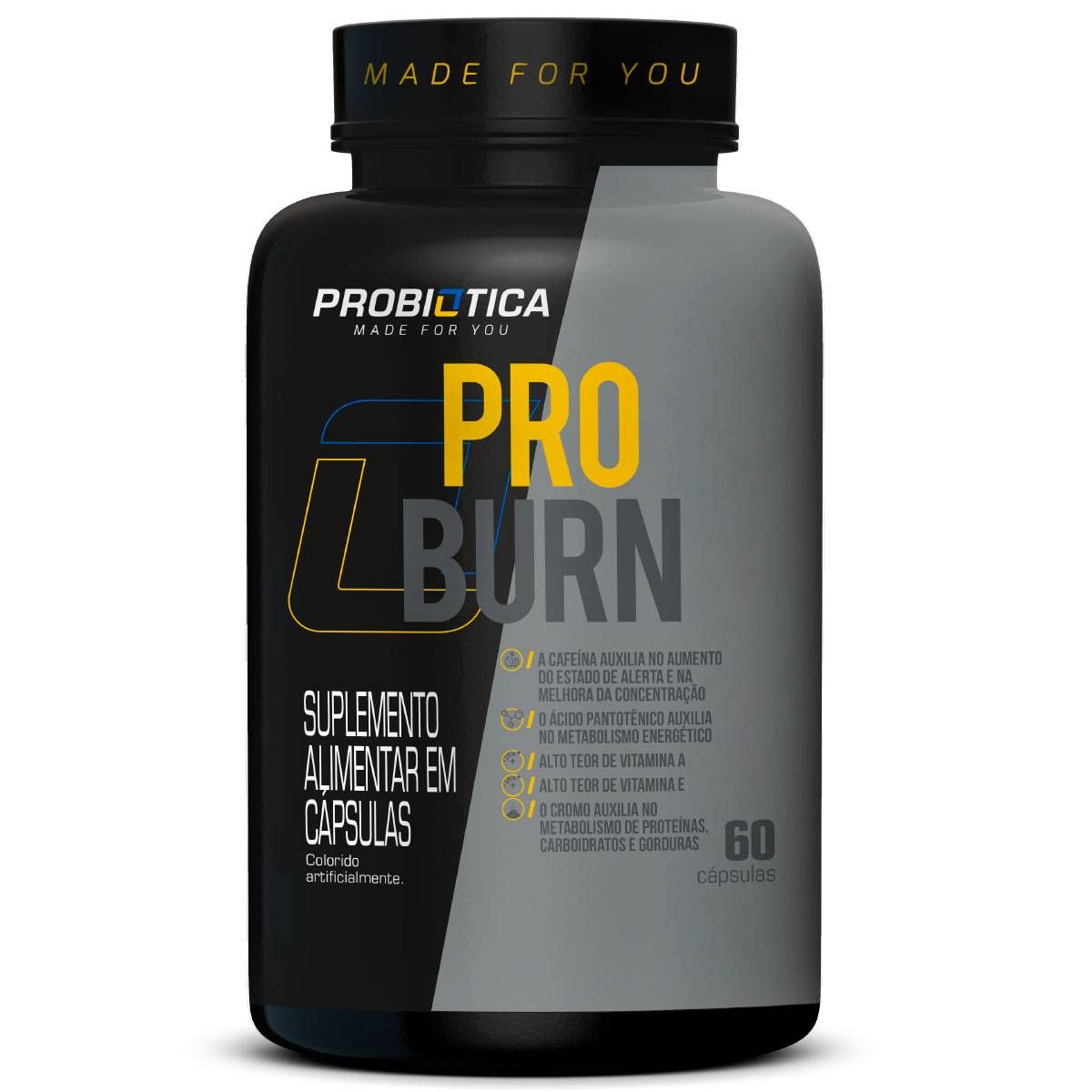 PRO BURN PRE TREINO E TERMOGENICO 60 CAPS PROBIOTICA